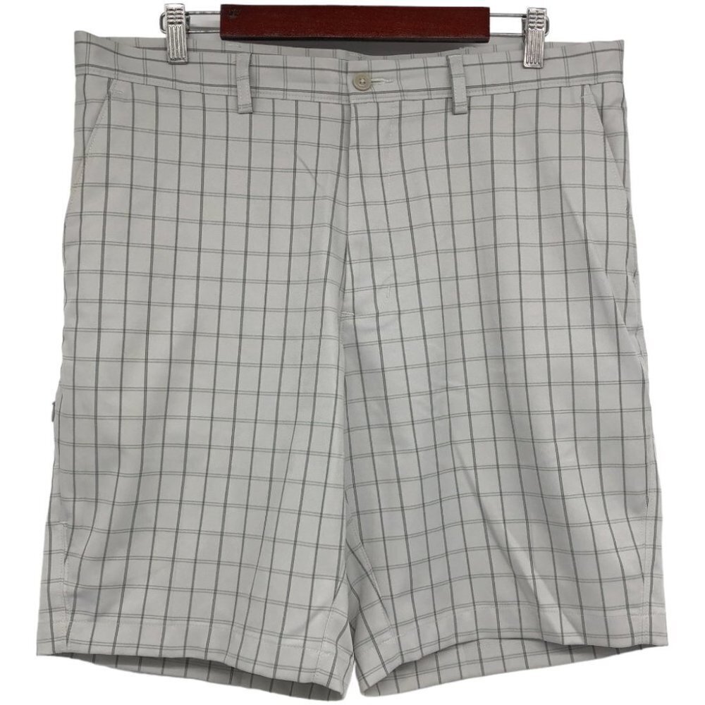 Haggar Men's White Checkered 9" Inseam Golf Shorts size 36